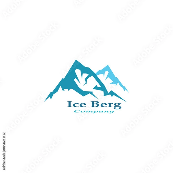 Obraz ice berg logo simple