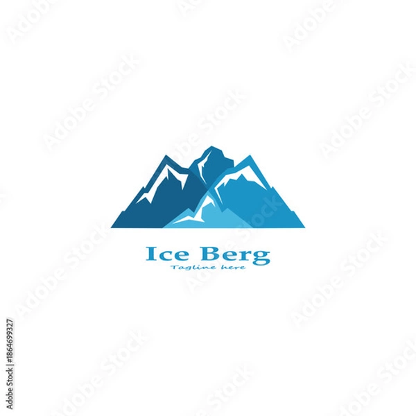 Obraz ice berg logo simple