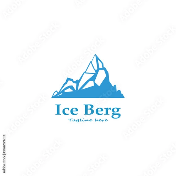 Obraz ice berg logo simple