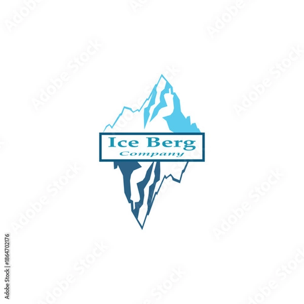 Obraz ice berg logo simple