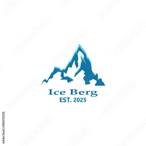 Obraz ice berg logo simple