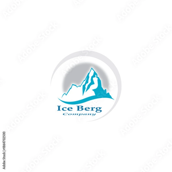 Obraz ice berg logo simple