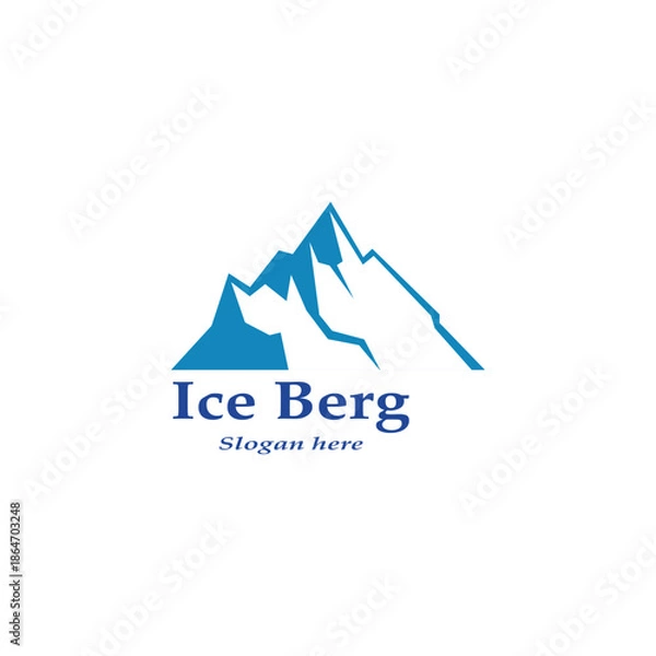 Obraz ice berg logo simple