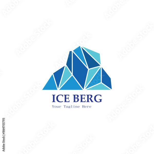 Obraz ice berg logo simple