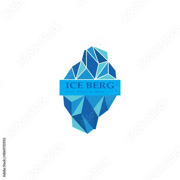 Obraz ice berg logo simple