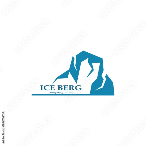 Obraz ice berg logo simple