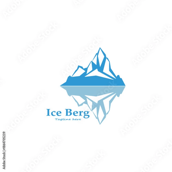 Obraz ice berg logo simple