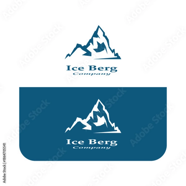 Obraz ice berg logo simple