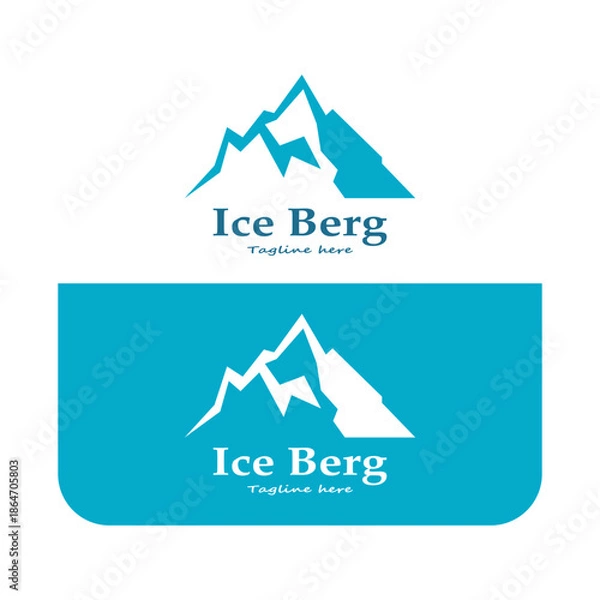 Obraz ice berg logo simple