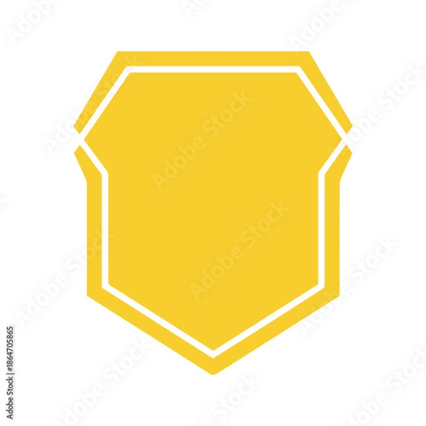 Obraz Yellow Shield Icon