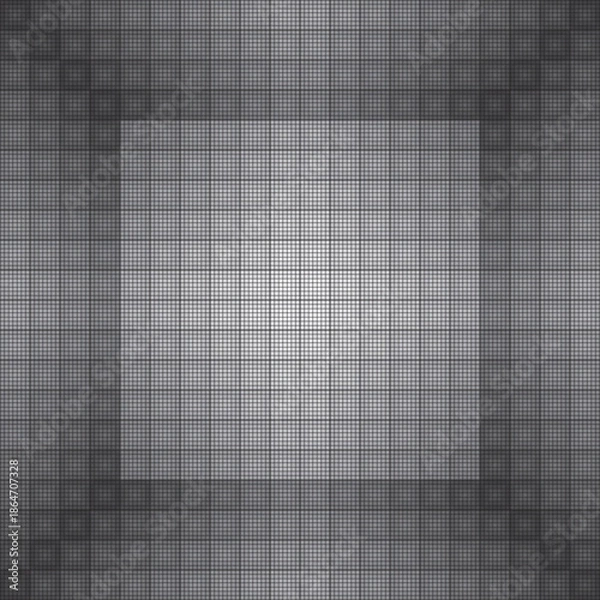 Obraz black and white square mosaic seamless pattern vector illustration