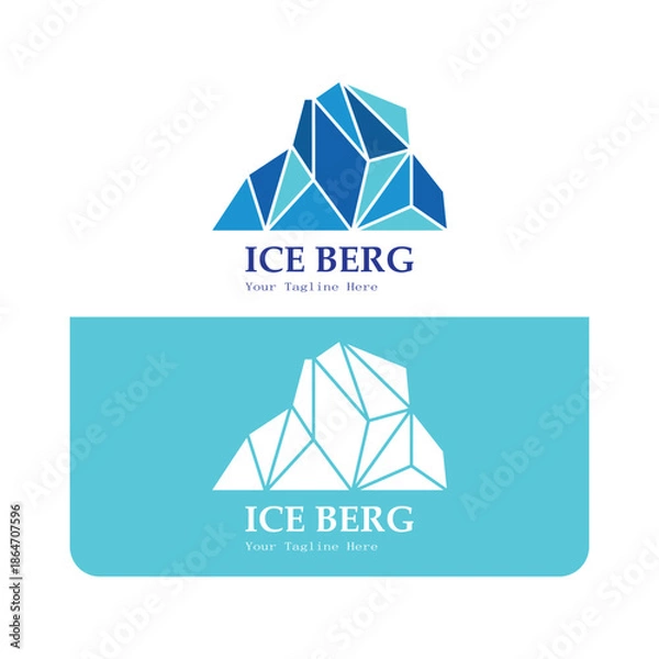 Obraz ice berg logo simple
