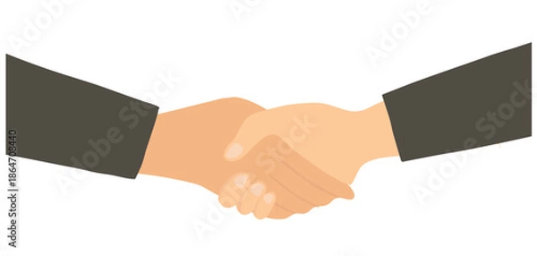 Obraz Shake hands vector illustration
