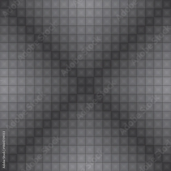 Obraz black and white square mosaic seamless pattern vector illustration