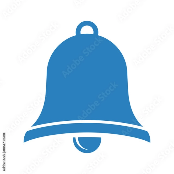 Obraz Blue Bell Icon Vector Illustration