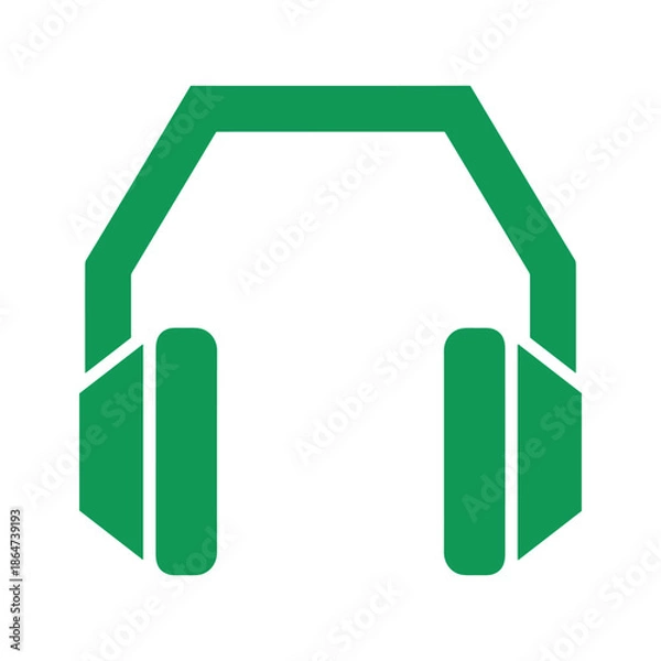 Obraz Headphones Vector Logo