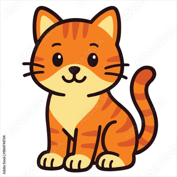 Fototapeta cat illustration vector