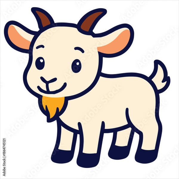 Obraz goat illustration vector design