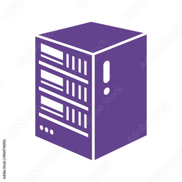 Fototapeta Server Icon Vector Illustration