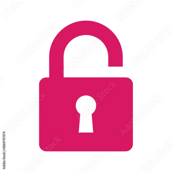 Fototapeta Unlock Icon Vector Graphic