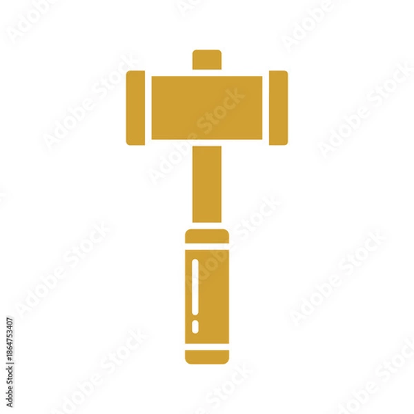 Obraz Gold Hammer Icon