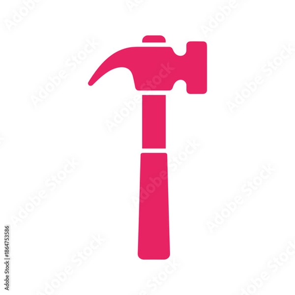 Obraz Pink Hammer Illustration