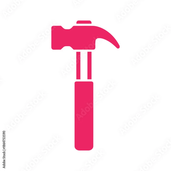 Obraz Pink Hammer Icon