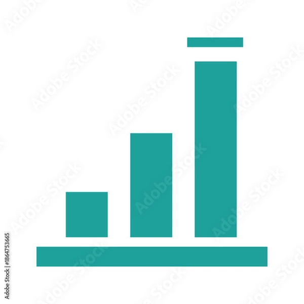 Obraz Vector Bar Chart Illustration
