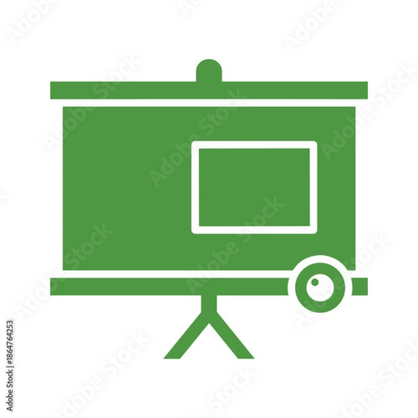 Obraz Green Presentation Board Icon