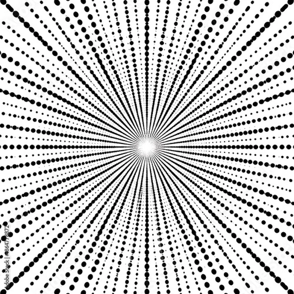 Obraz Hypnotic Radial Dot Pattern - A Mesmerizing Visual Experience.
