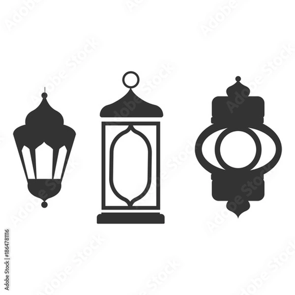 Obraz Elegant Islamic Lanterns Collection for Festive Occasions