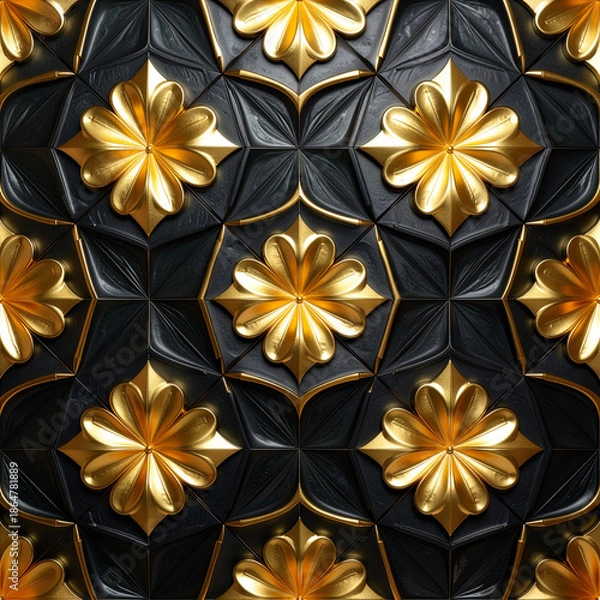 Fototapeta 装飾,美しい,美術,テクスチャ,3D,背景,ダイナミック,マーブル,デザイン,メタル, お金, 大理石,メタリック,抽象的,金,黒,