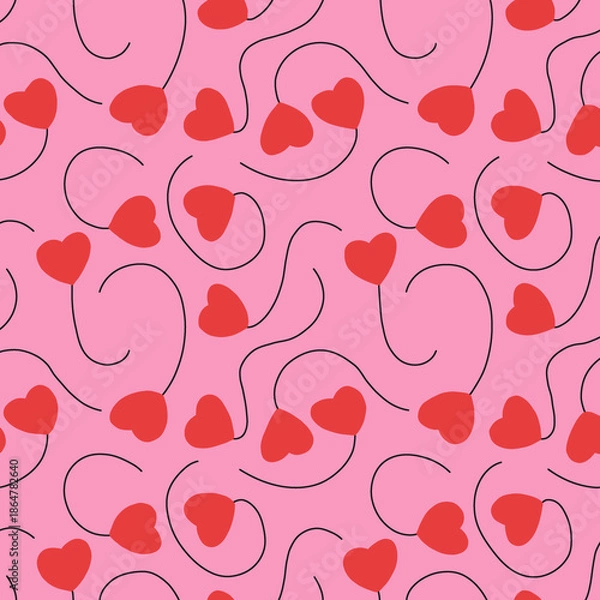 Obraz seamless pattern with hearts