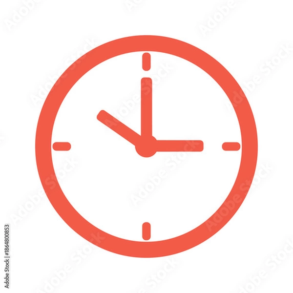 Fototapeta Clock Vector Illustration