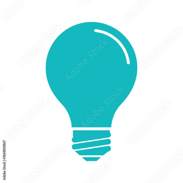 Fototapeta Creative Light Bulb Vector Illustration