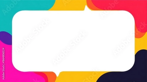 Obraz Speech frame, Colorful collection.