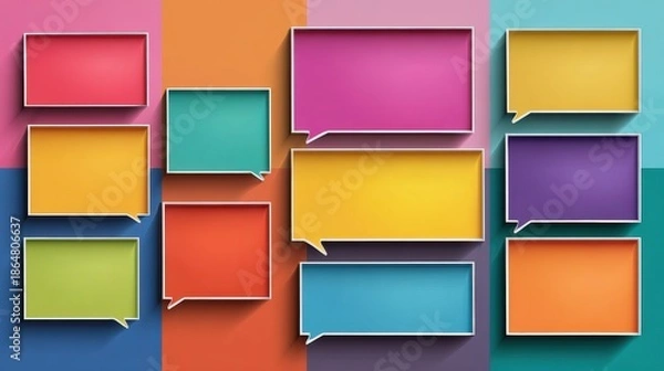 Obraz Speech frame, Colorful collection.