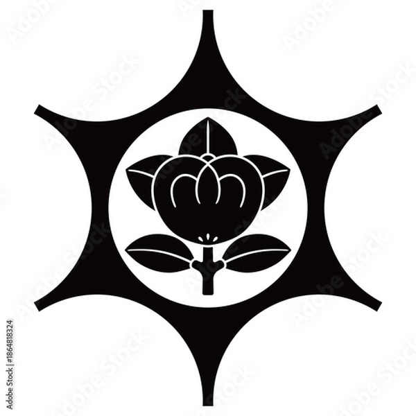 Obraz 家紋です。鞠挟みに橘といいます。