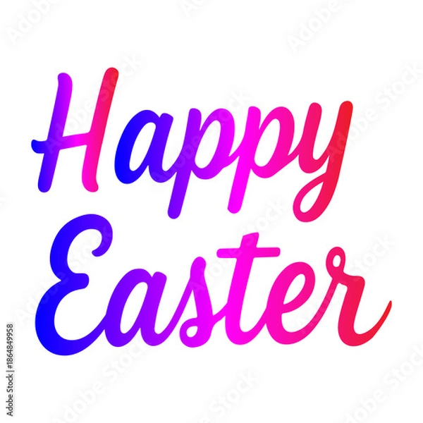 Obraz happy easter typography design