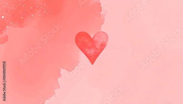 Obraz ポップでかわいいハートのイラスト素材