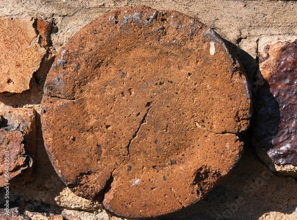 Obraz 丸い焼きレンガ