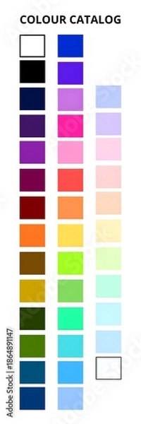 Obraz Colour catalog reference