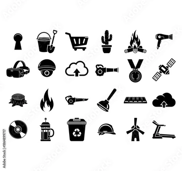 Obraz Essential Vector Icons for Daily Use