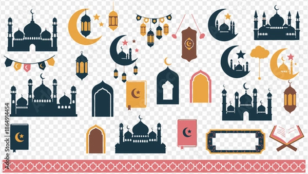 Obraz Ramadan Kareem islamic design elements