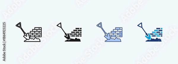 Obraz construction multiple  style icon collections 