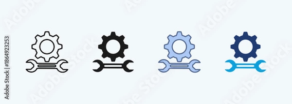 Obraz mechanical multiple  style icon collections 