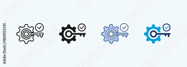 Obraz problem solving multiple  style icon collections 