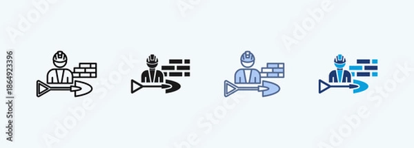 Obraz civil engineering multiple  style icon collections 