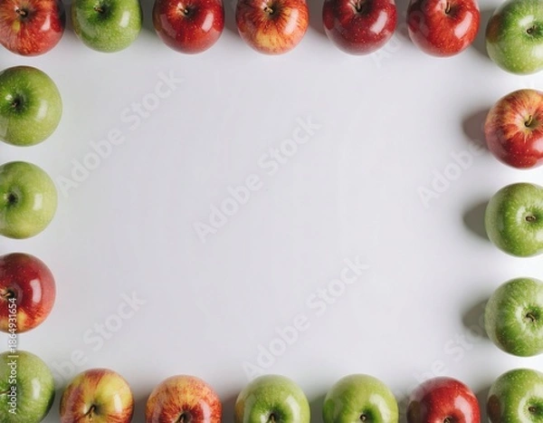 Obraz りんごフレーム背景素材