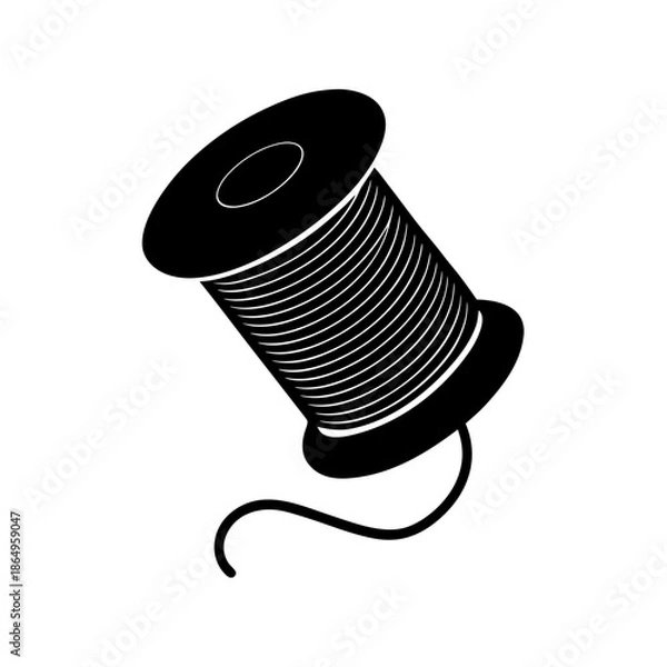 Obraz spool of thread sewing simple design vector